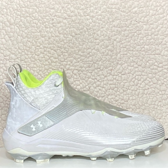 Under Armour Mens Highlight MC White Football Athletic Cleats Shoes SZ US 11.5 - Picture 1 of 11